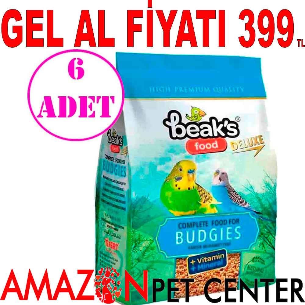 Beaks Karışık Muhabbet Kuş Yemi 800+200 Gr 6 AD 18007008 Amazon Pet Center