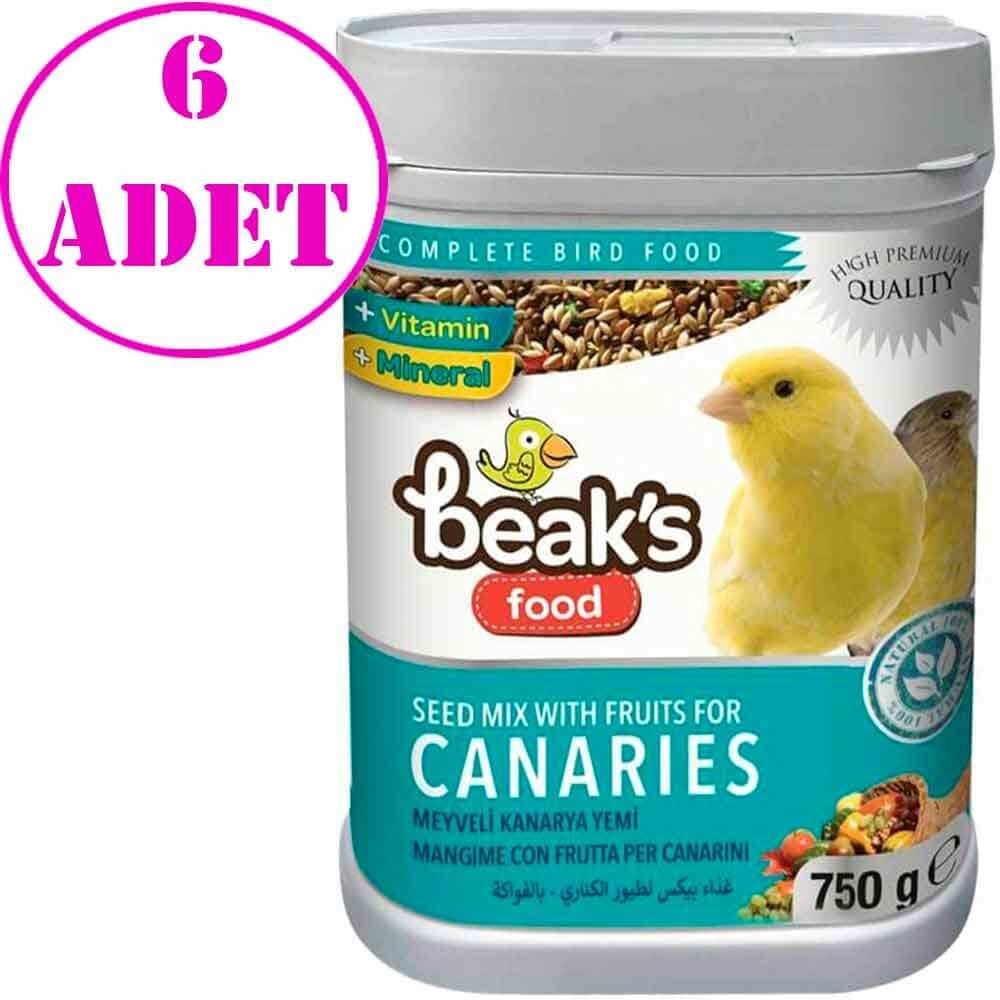 Beaks Meyveli Karışık Kanarya Yemi 750 Gr 6 AD 32121865 Beaks Koli Kuş Yemleri Amazon Pet Center
