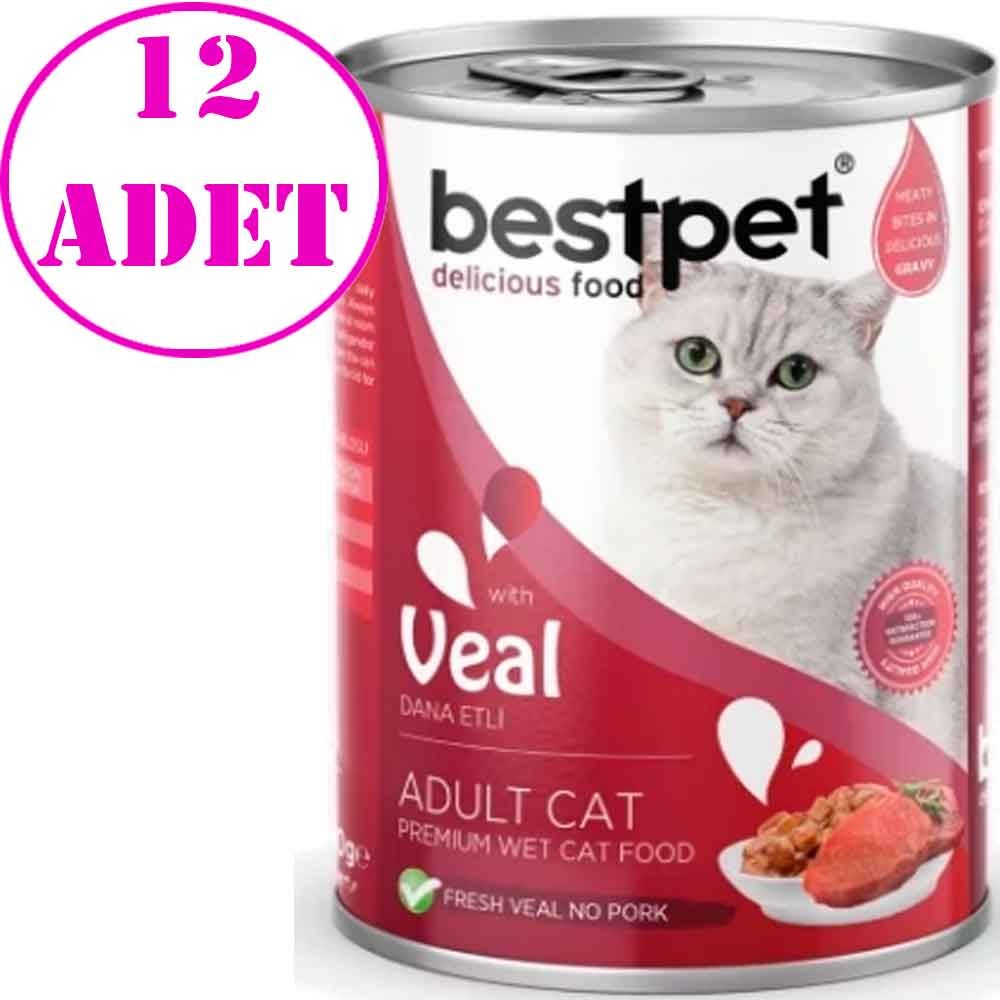 Best Pet Dana Etli Yetişkin Kedi Konservesi 400 gr 12 AD 32132861 Amazon Pet Center