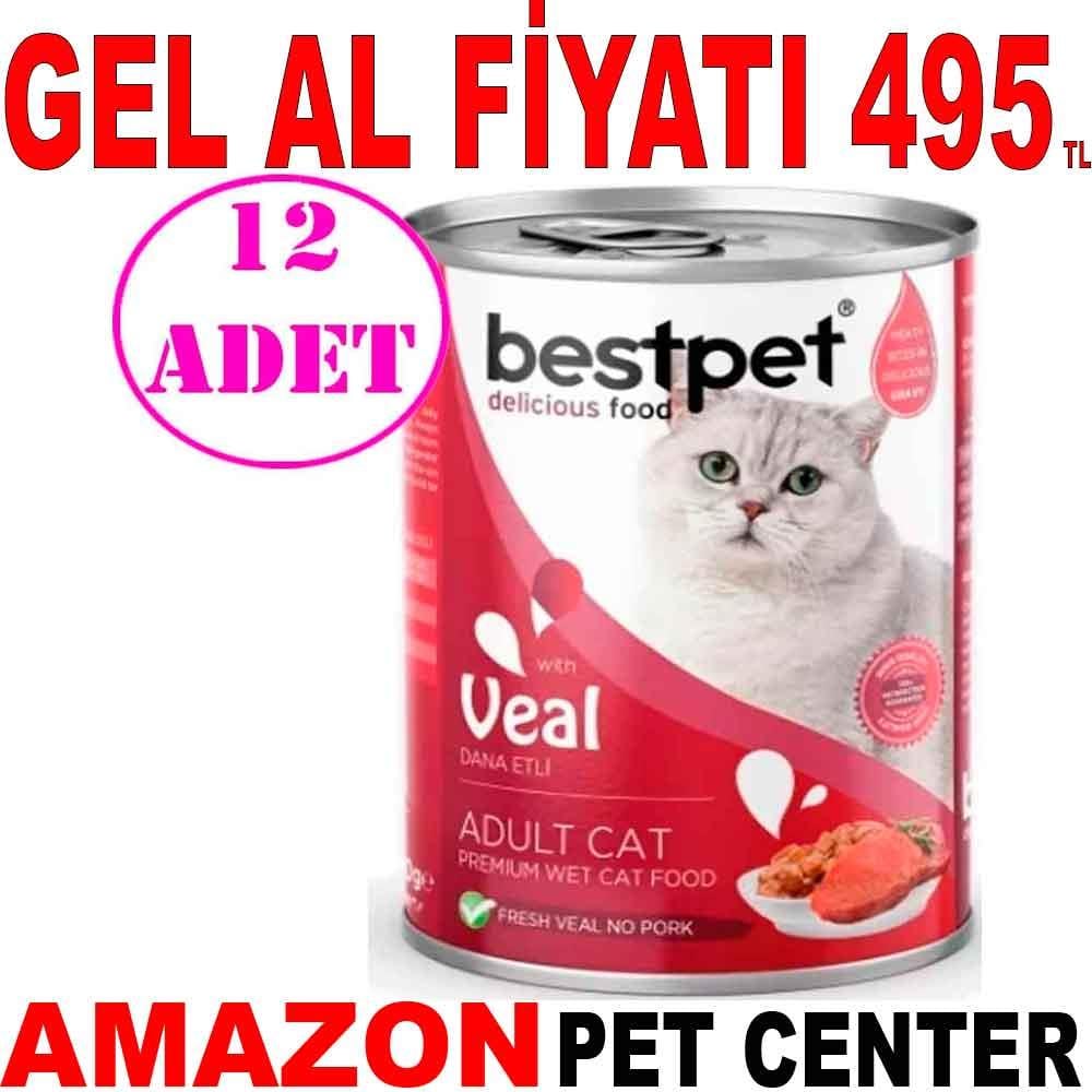 Best Pet Dana Etli Yetişkin Kedi Konservesi 400 gr 12 AD 18092004 Amazon Pet Center