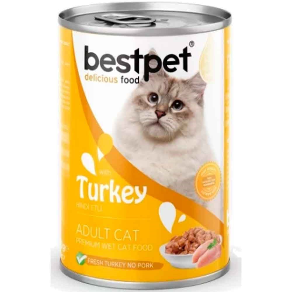Best Pet Hindi Etli Yetişkin Kedi Konservesi 400 Gr 8681465603481 Amazon Pet Center