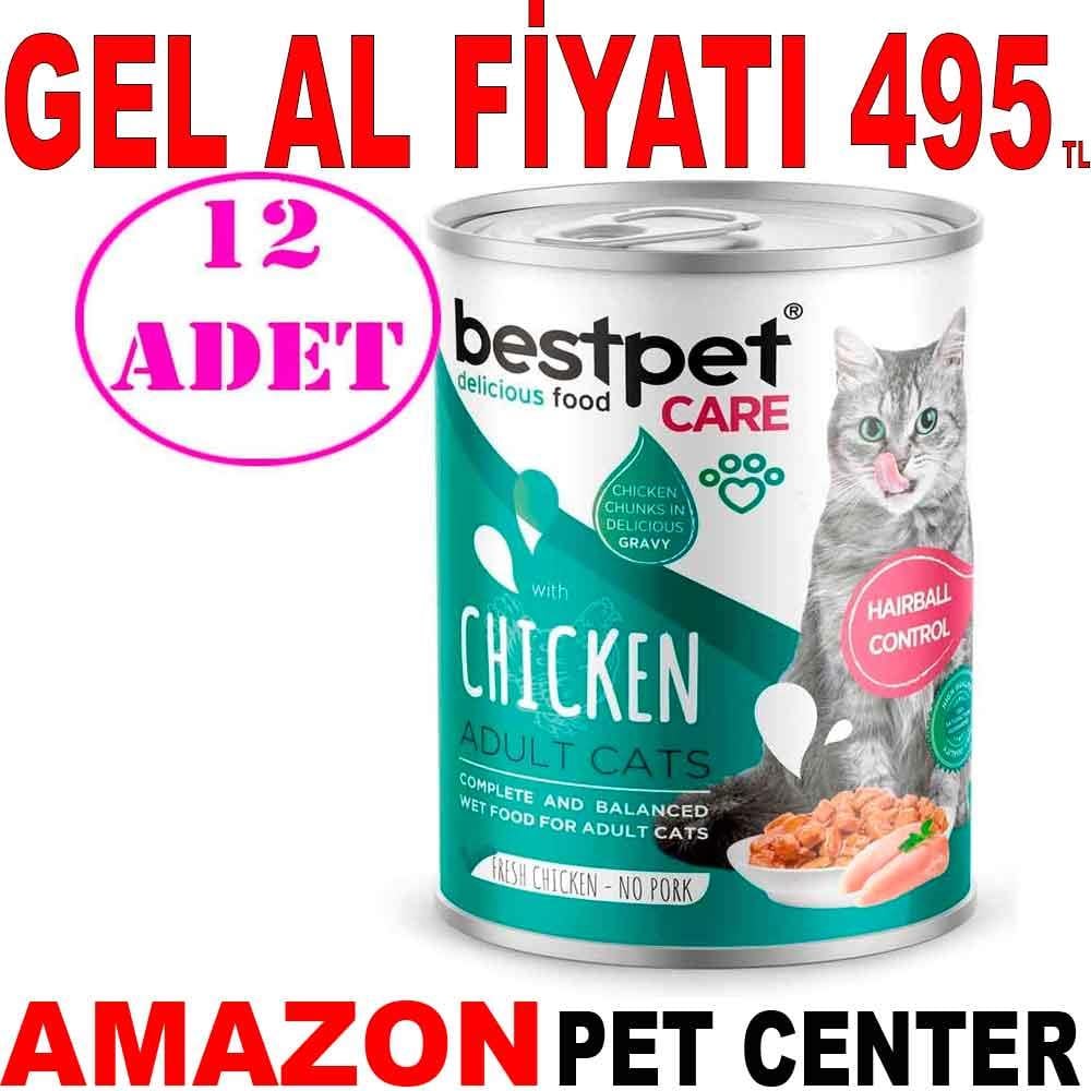 Best Pet Kedi Konservesi Tavuklu Hairball 400 Gr 12 AD 21453007 Amazon Pet Center