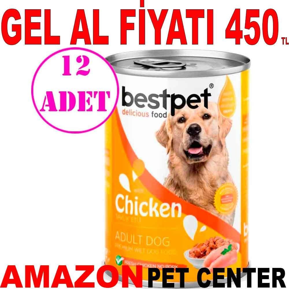 Best Pet Köpek Konservesi Tavuk Etli 400 Gr 12 AD 21450006 Amazon Pet Center