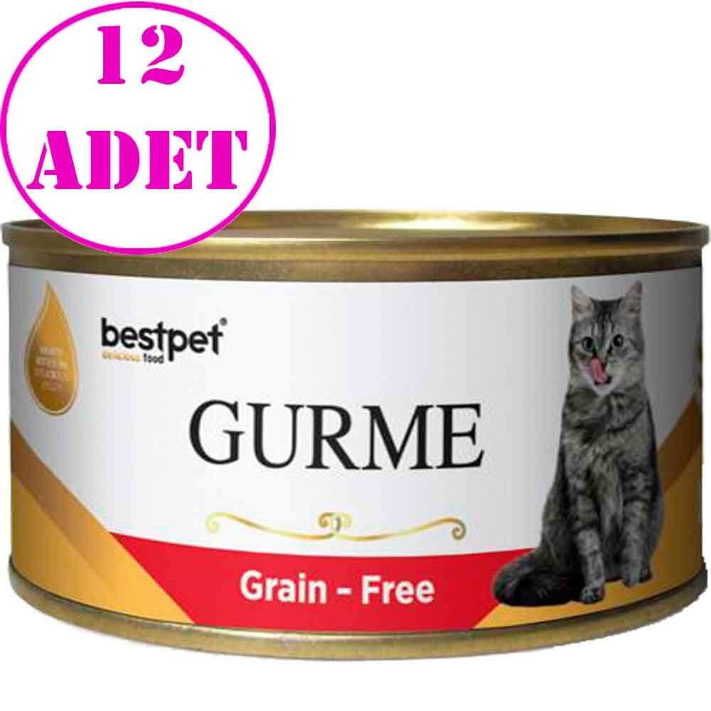 BestPet Gurme Kedi Konservesi Sığır Etli 100 Gr 12 AD 32128529 Best Pet Yetişkin Kedi Konserve Mamaları Amazon Pet Center