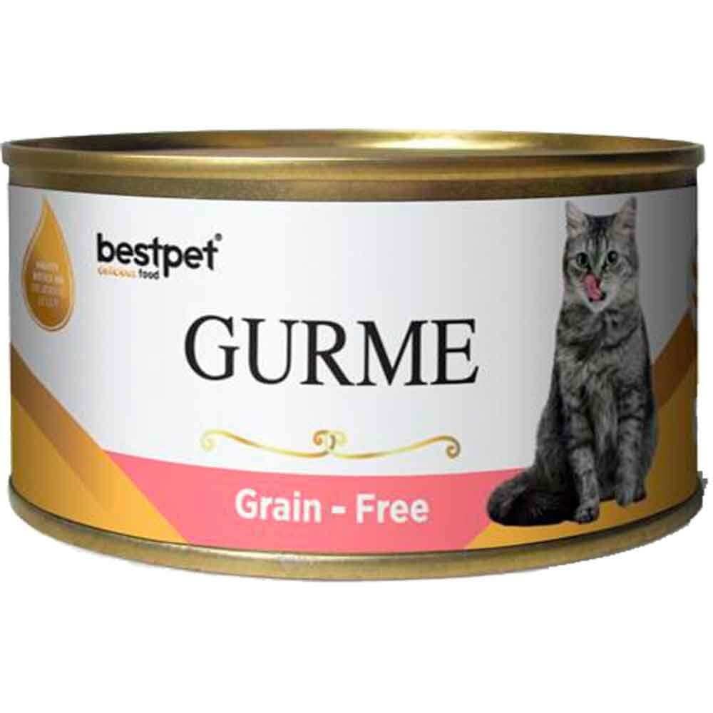 BestPet Gurme Kedi Konservesi Somonlu Sterilised 100 Gr 8681465603542 Best Pet Yetişkin Kedi Konserve Mamaları Amazon Pet Center