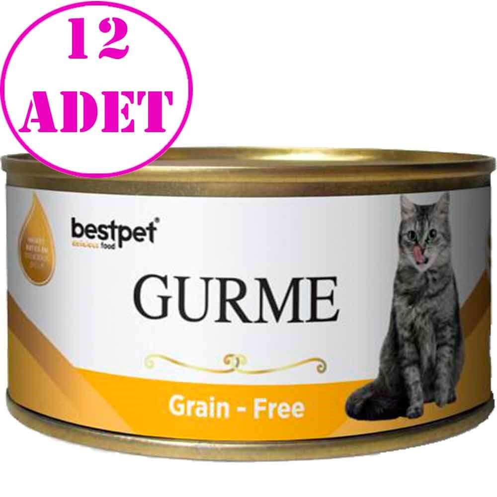 BestPet Gurme Kedi Konservesi Tavuklu 100 Gr 12 AD 32128536 Best Pet Yetişkin Kedi Konserve Mamaları Amazon Pet Center