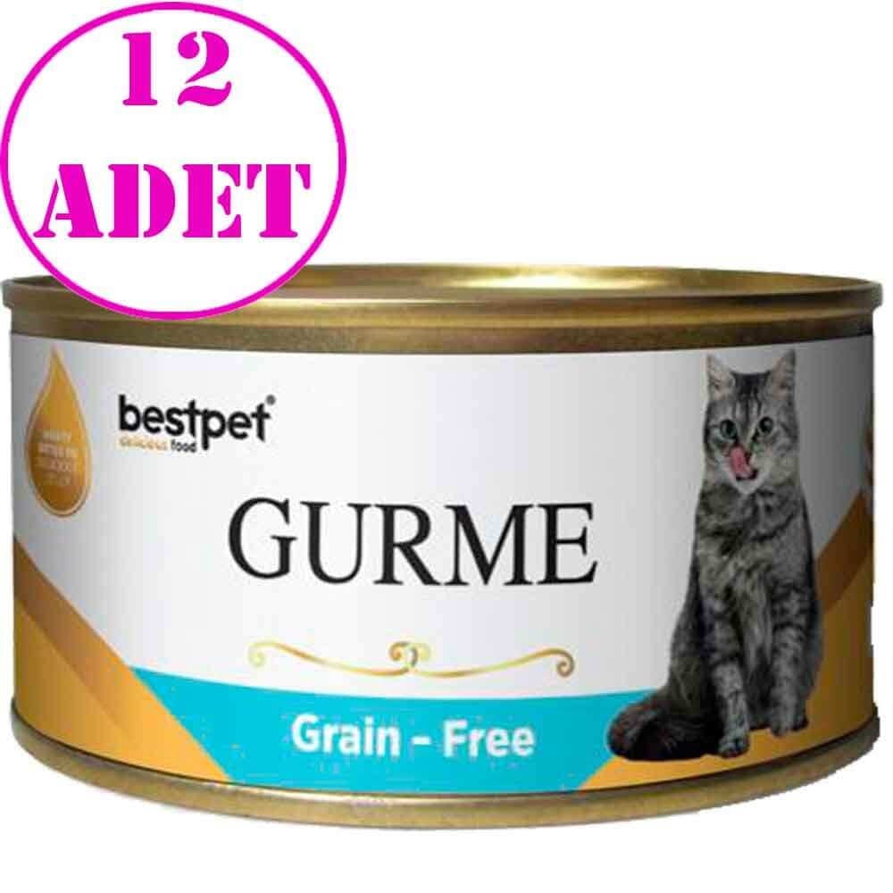 BestPet Gurme Kedi Konservesi Ton Ve Hamsi Parça Etli 100 Gr 12 AD 32128499 Best Pet Yetişkin Kedi Konserve Mamaları Amazon Pet Center