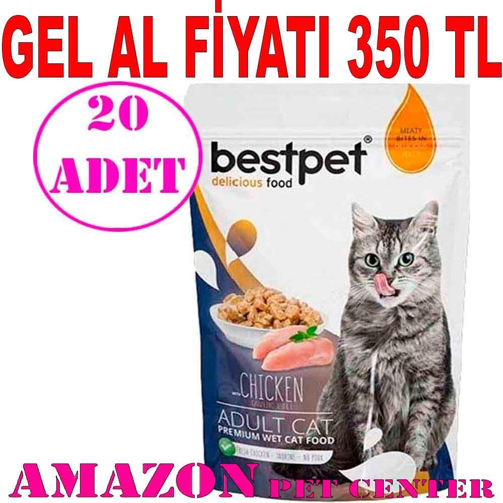 BestPet Jelly Pouch Tavuklu Yetişkin Kedi Maması 85 Gr 20 AD 18071009 Amazon Pet Center