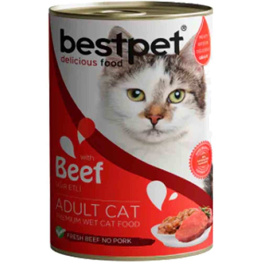 BestPet Kedi Konservesi Sığır Etli Jöle 400gr 8681465601173 Best Pet Yetişkin Kedi Konserve Mamaları Amazon Pet Center