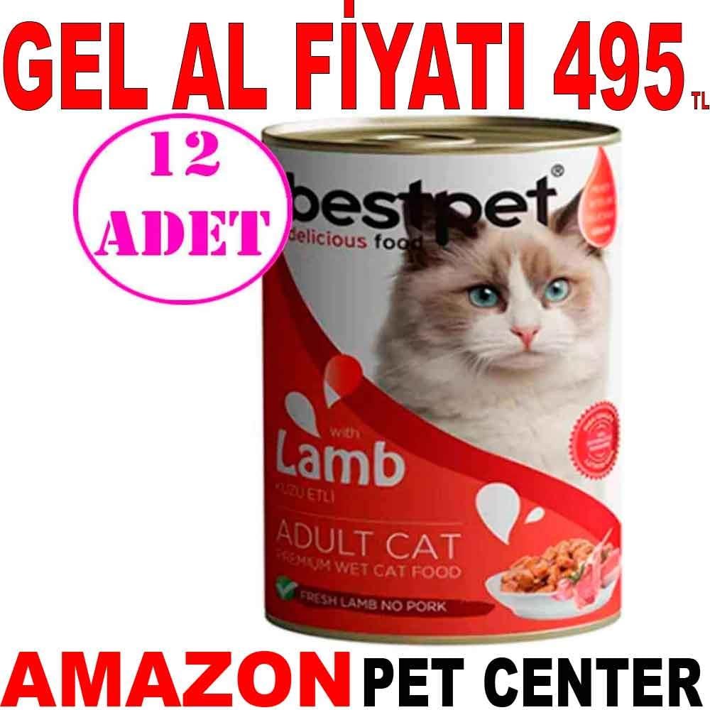 BestPet Kuzu Etli Kedi Konservesi 400gr 12 AD 18091007 Amazon Pet Center