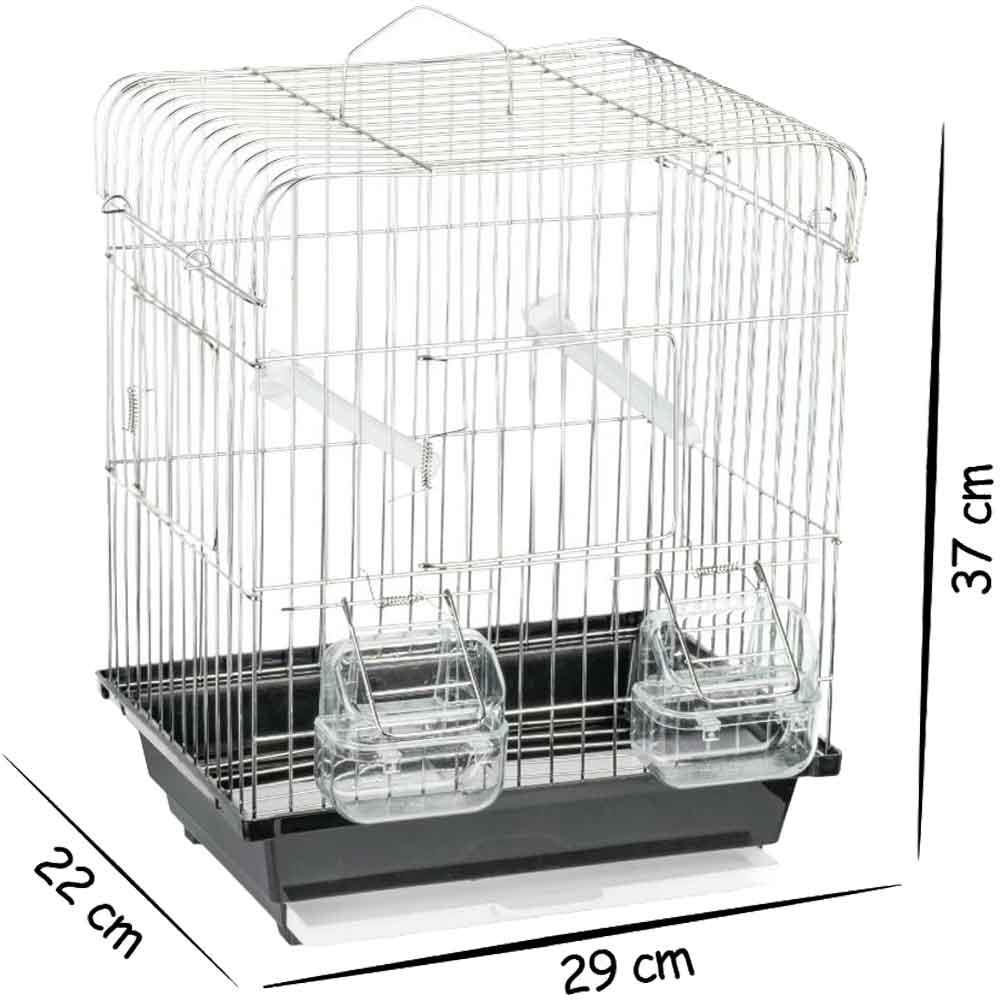 Bilgin Kuş Kafesi Düz Çatılı 200 Krom 17728003 Amazon Pet Center