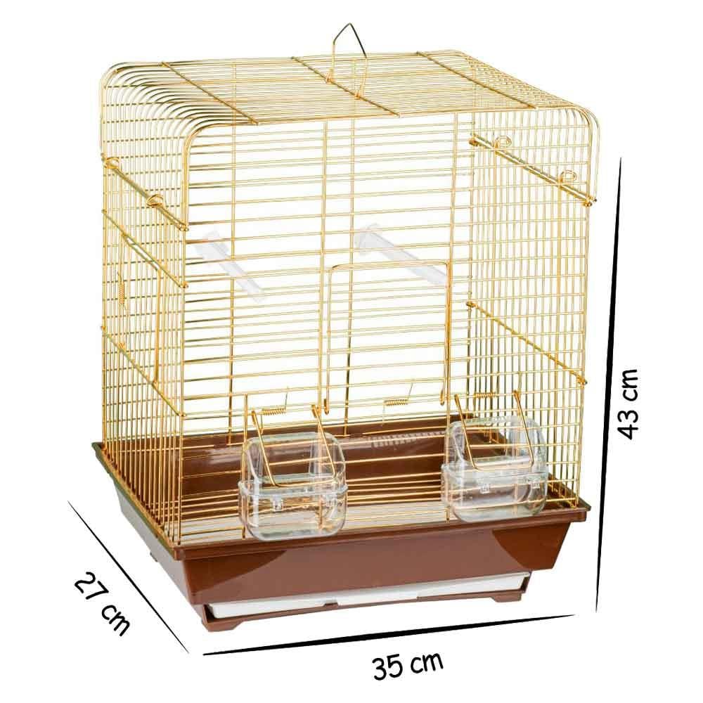Bilgin Kuş Kafesi Düz Çatılı 300 Gold 17724005 Amazon Pet Center