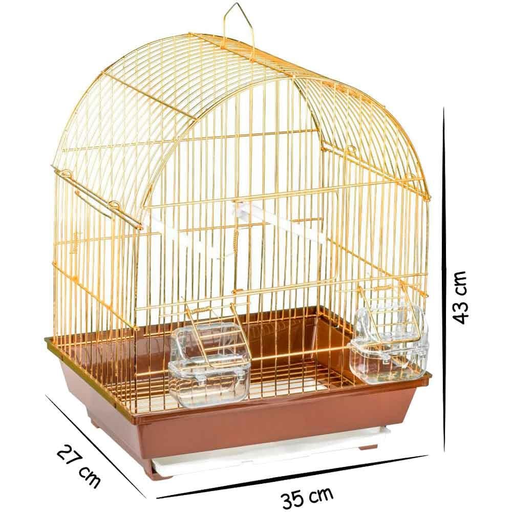 Bilgin Kuş Kafesi Oval Çatılı 300 Gold 17723008 Amazon Pet Center