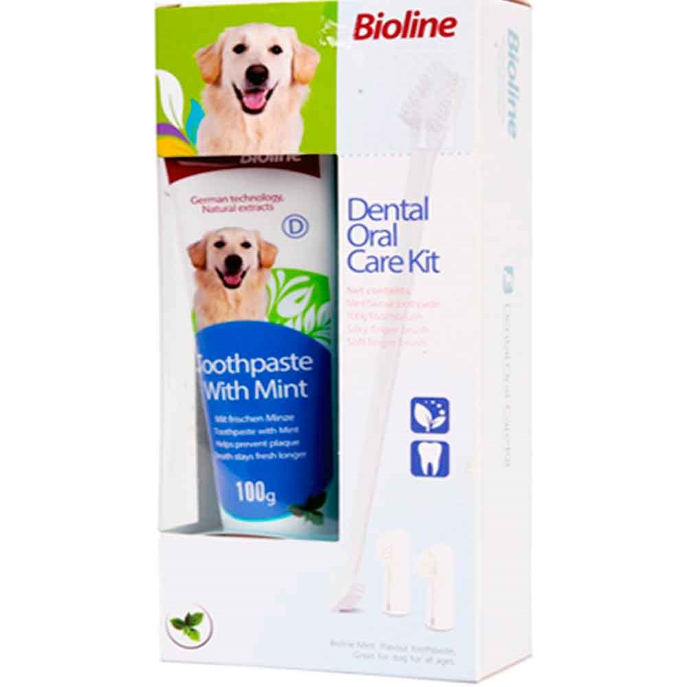 Bioline Nane Aromalı Ağız Diş Bakım Seti 100 Gr 6970117120943 Amazon Pet Center