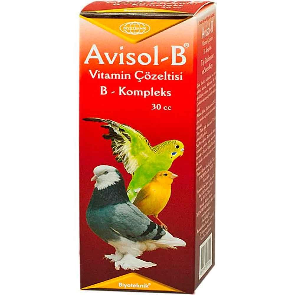 Biyo Avisol-B Kuşlar İçin Tüy Dökülmesine Karşı Vitamin 30 cc 8693439070144 Amazon Pet Center