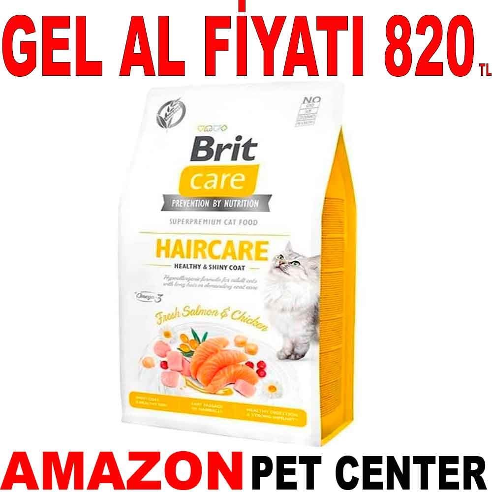 Brit Care Haircare Hypo-Allergenic Deri ve Tüy Sağlığı için Tahılsız Kedi Maması 2 kg 18028003 Amazon Pet Center