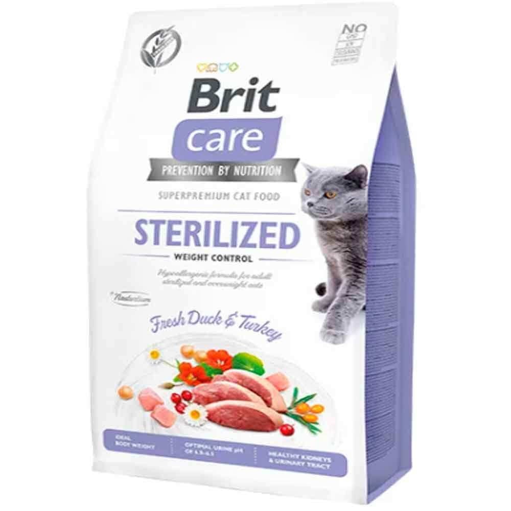 Brit Care Hypo-Allergenic Ördekli Tahılsız Kısırlaştırılmış Kedi Maması 7 kg 8595602540785 Brit Care Tahılsız Kedi Mamaları Amazon Pet Center