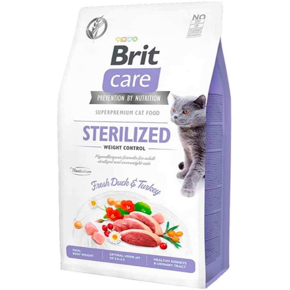 Brit Care Hypo-Allergenic Ördekli Tahılsız Kısırlaştırılmış Kedi Maması 2 kg 8595602540792 Brit Care Tahılsız Kedi Mamaları Amazon Pet Center