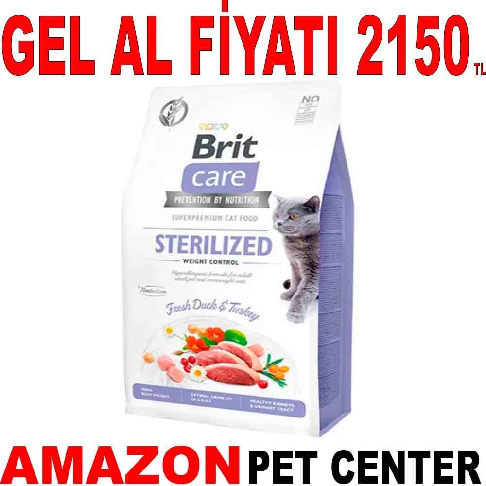 Brit Care Hypo-Allergenic Ördekli Tahılsız Kısırlaştırılmış Kedi Maması 7 kg 18030006 Amazon Pet Center