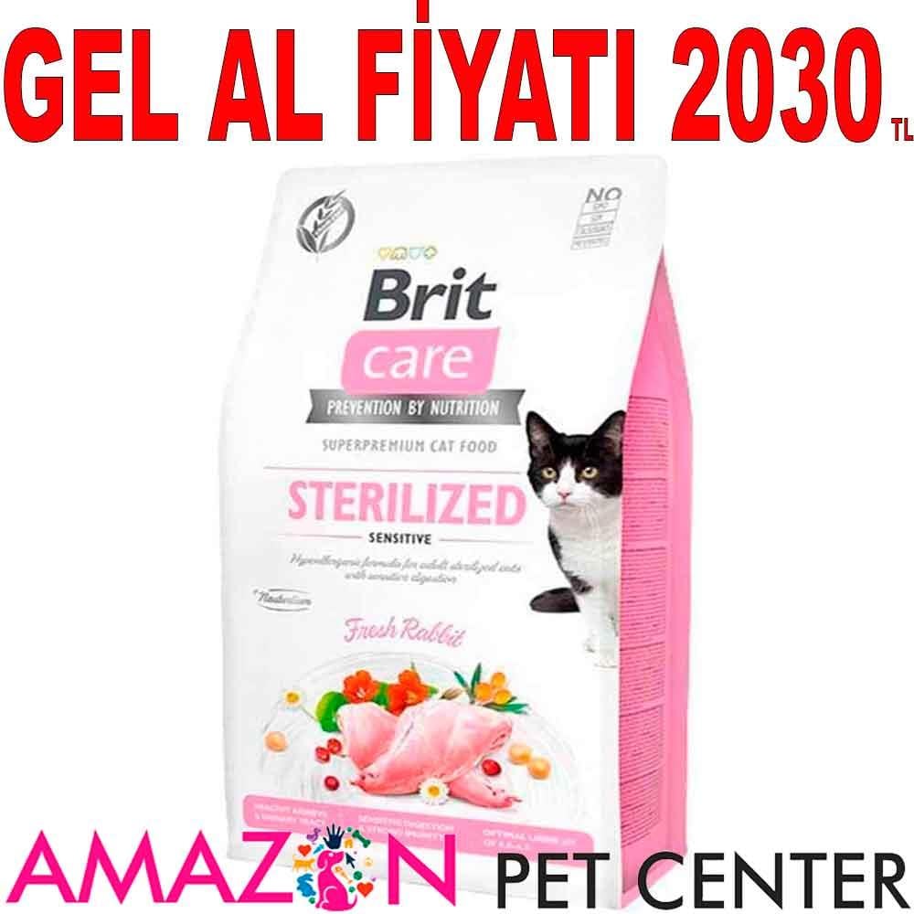 Brit Care Hypo-Allergenic Sindirim Sistemi Destekleyici Tahılsız Kısırlaştırılmış Kedi Maması 7 kg 17992008 Amazon Pet Center