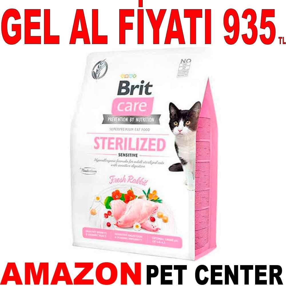 Brit Care Hypo-Allergenic Sindirim Sistemi Destekleyici Tahılsız Kısırlaştırılmış Kedi Maması 2 kg 17991001 Amazon Pet Center