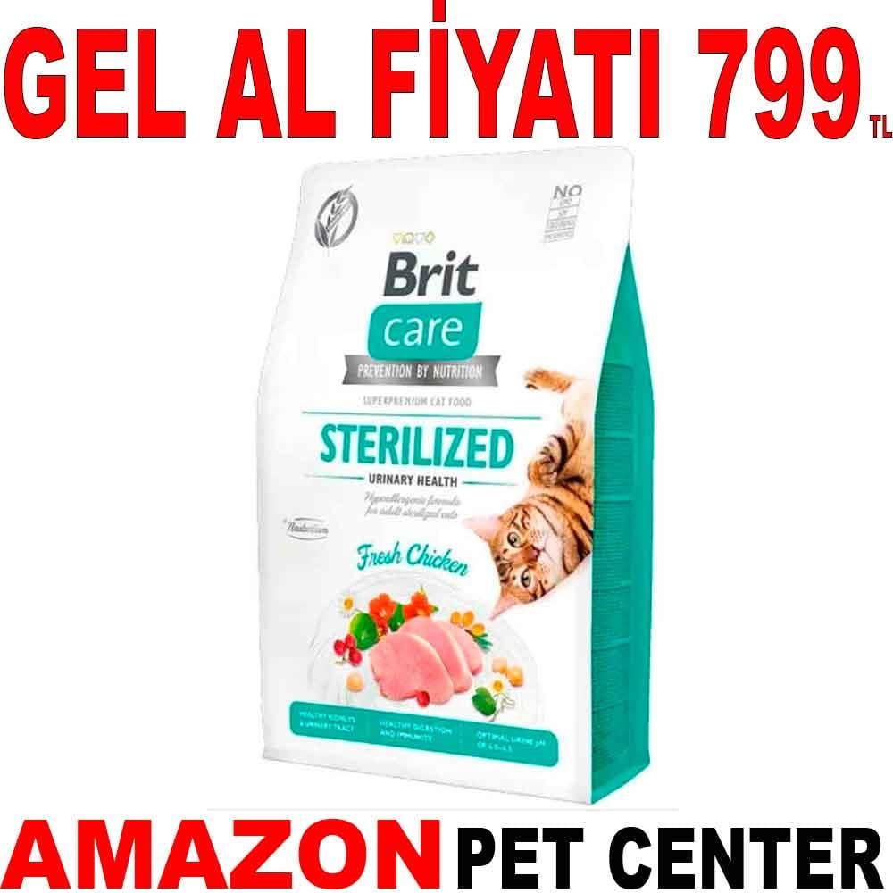Brit Care Hypo-Allergenic Üriner Sistem Sağlığı için Tahılsız Kısırlaştırılmış Kedi Maması 2 kg 17993005 Amazon Pet Center