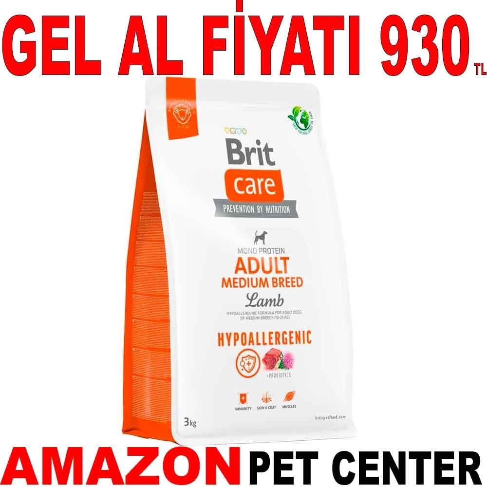 Brit Care Hypoallergenic Kuzu Etli Köpek Maması 3 Kg 17999007 Amazon Pet Center
