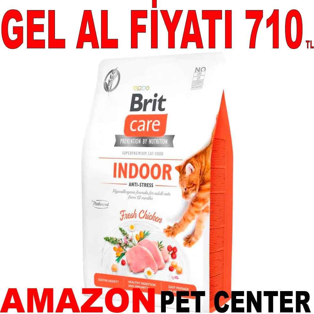 Brit Care Indoor Hypo-Allergenic Stres Azaltıcı Tahılsız Kedi Maması 2 kg 17990004 Amazon Pet Center