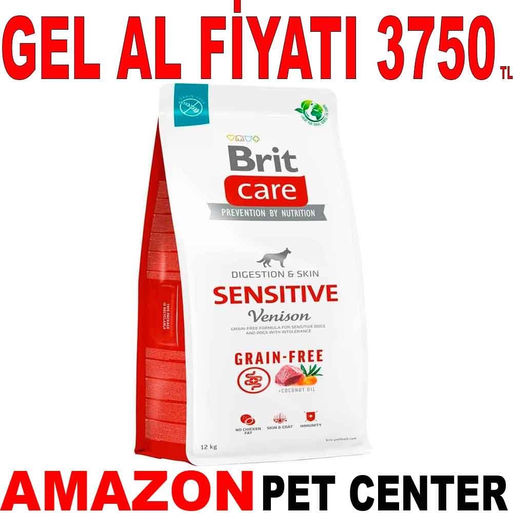 Brit Care Sensitive Tahılsız Geyik Etli Köpek Maması 12 Kg 18135008 Amazon Pet Center