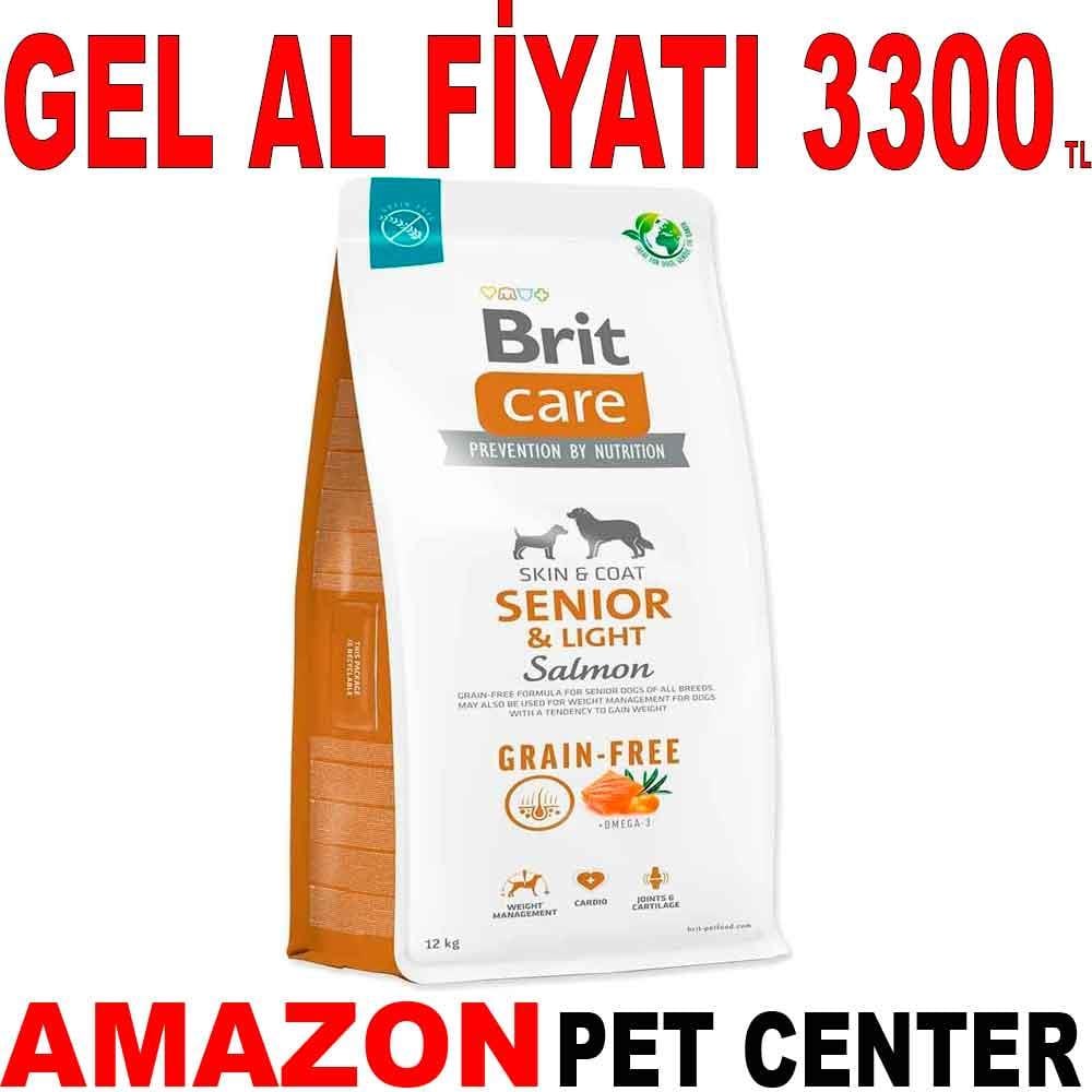 Brit Care Somonlu Tahılsız Yaşlı Köpek Maması 12 Kg 18126006 Amazon Pet Center