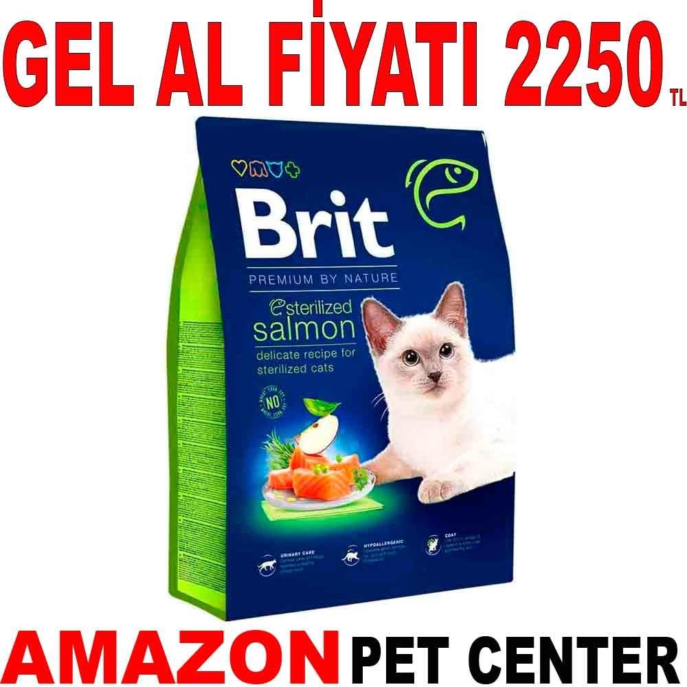 Brit Premium Sterilized Somonlu Kedi Maması 8 Kg 18026009 Amazon Pet Center