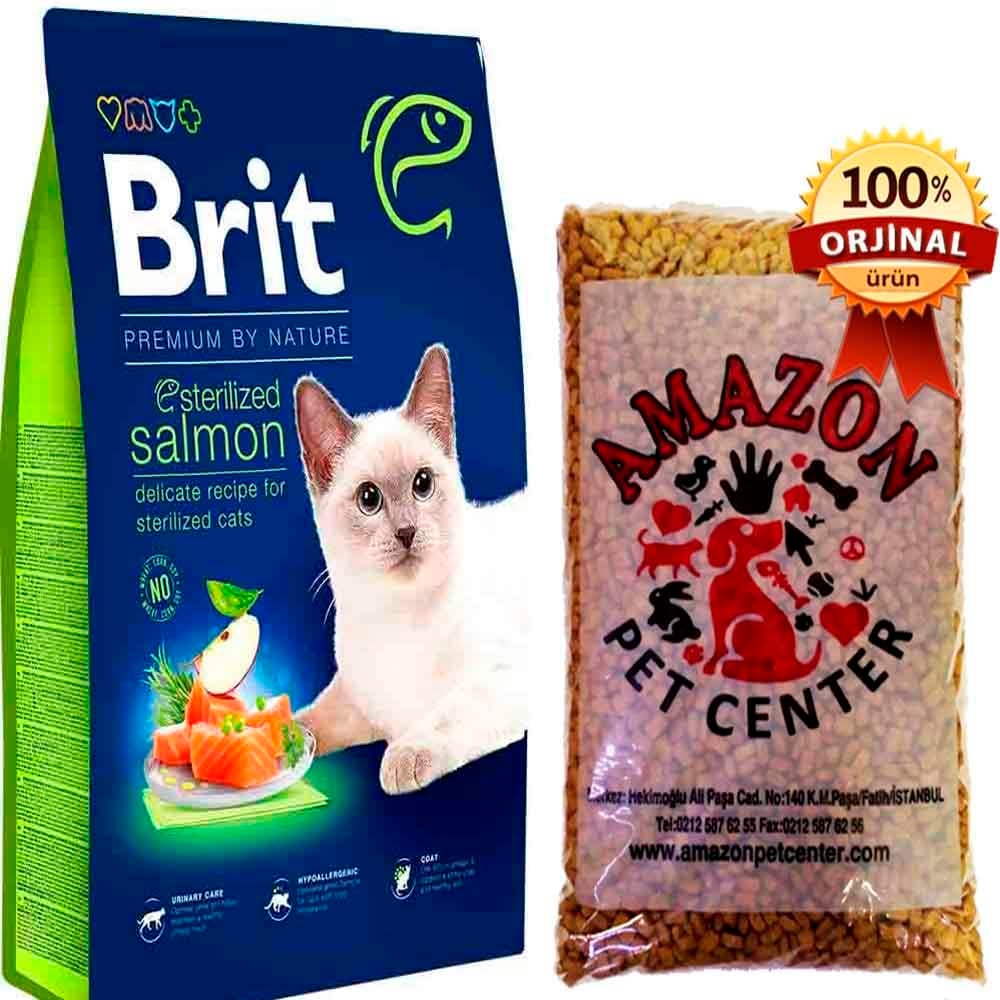 Brit Premium Sterilized Somonlu Kedi Maması Açık 1 Kg 32102437 Amazon Pet Center