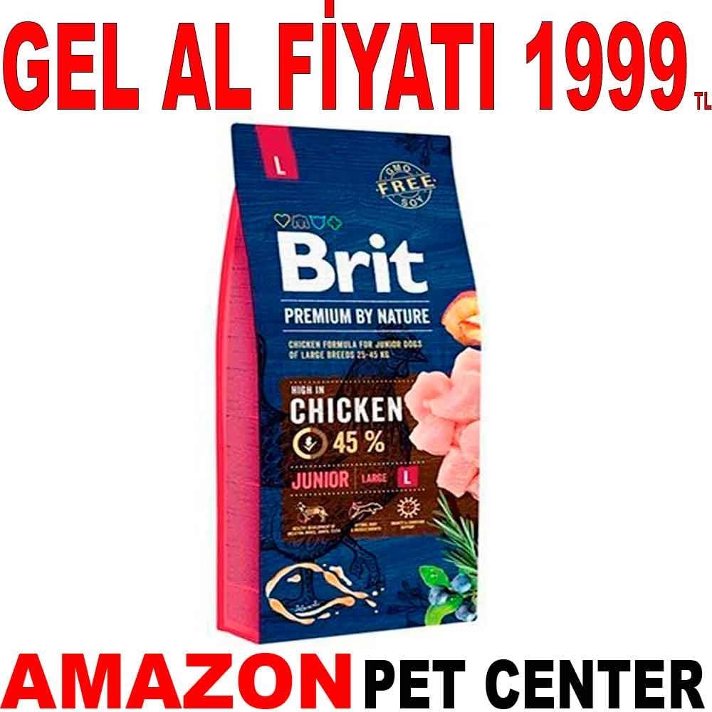 Brit Premium Tavuklu Yavru Büyük Irk Köpek Maması 15 kg 18114003 Amazon Pet Center