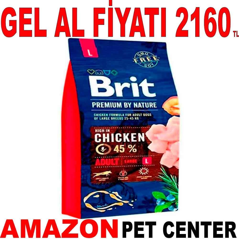 Brit Premium Tavuklu Yetişkin Büyük Irk Köpek Maması 15 kg 18133004 Amazon Pet Center