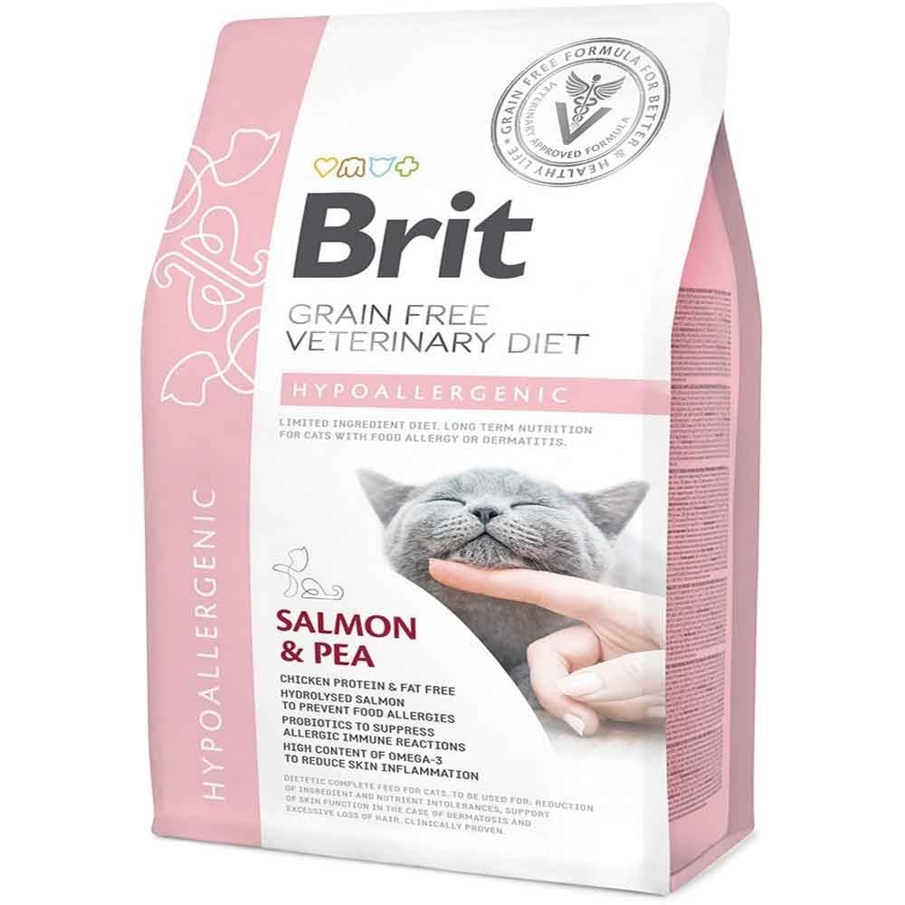 Brit Veterinary Diet Hypo Allergenic Cilt Sağlığı Destekleyici Tahılsız Kedi Maması 2 Kg 8595602528370 Amazon Pet Center