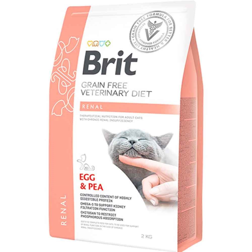 Brit Veterinary Diet Renal Böbrek Yetmezliği olan Kediler için Tahılsız Kedi Maması 2 kg 8595602528325 Amazon Pet Center