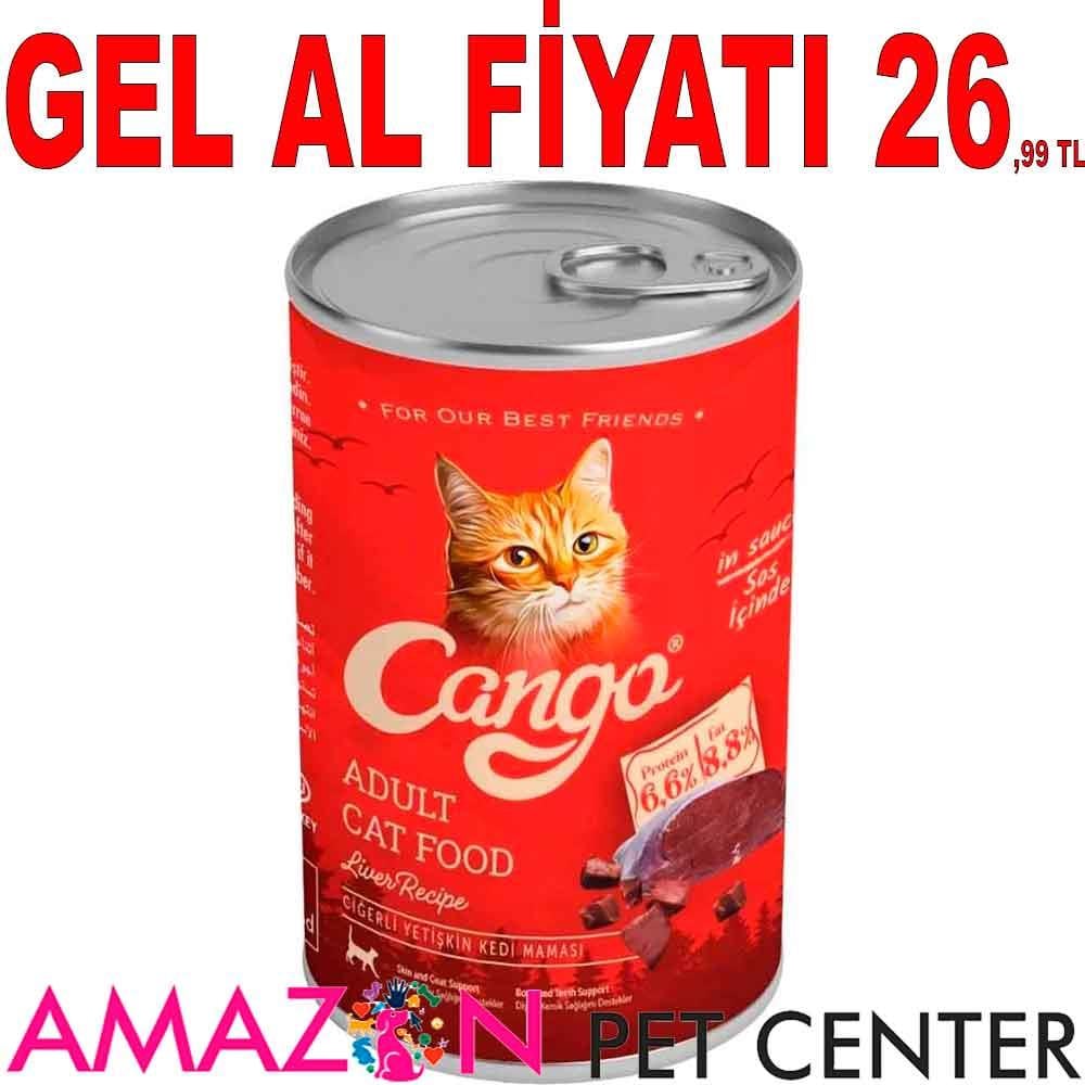 Cango Ciğerli Kedi Konservesi 415 Gr 20243005 Amazon Pet Center