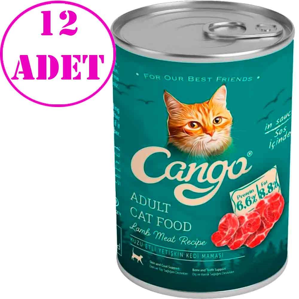 Cango Kedi Konservesi Kuzu Etli 415 Gr 12 AD 21855009 Amazon Pet Center