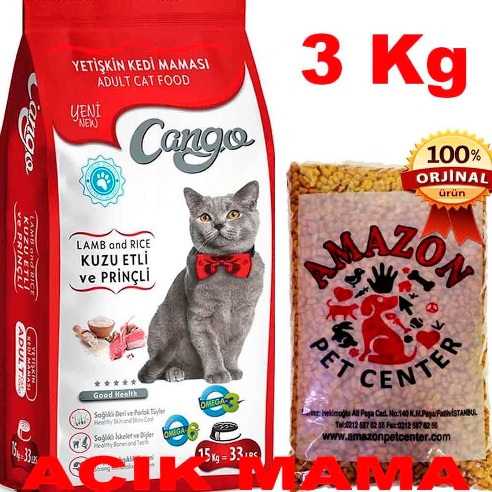 Cango Kedi Maması Kuzu Etli Açık 3 Kg 32136647 Amazon Pet Center
