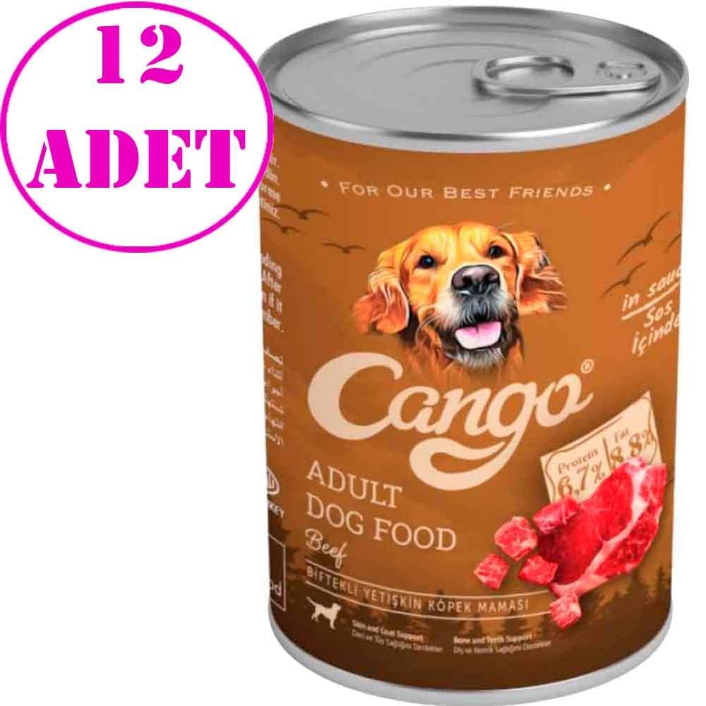 Cango Köpek Konservesi Biftekli 415 Gr 12 AD 21849008 Amazon Pet Center