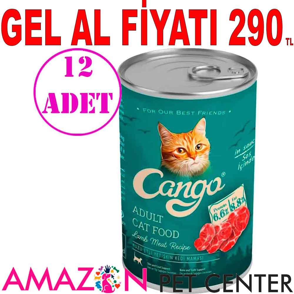 Cango Kuzu Etli Kedi Konservesi 415 Gr 12 AD 21856006 Amazon Pet Center
