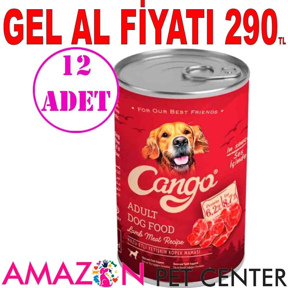 Cango Kuzu Etli Köpek Konservesi 415 Gr 12 AD 21848001 Amazon Pet Center