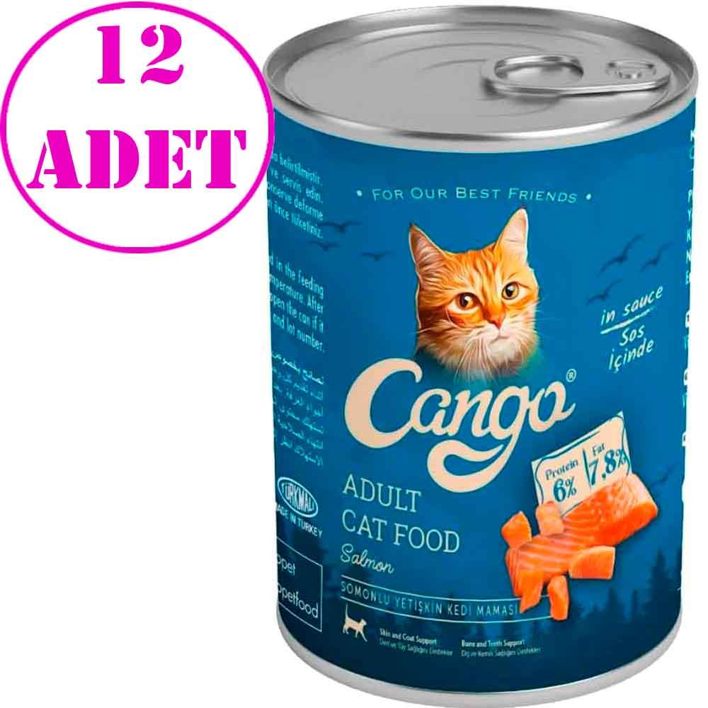 Cango Somonlu Kedi Konservesi 415 Gr 12 AD 21859007 Amazon Pet Center