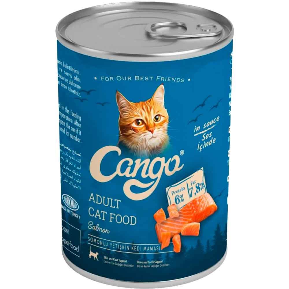 Cango Somonlu Kedi Konservesi 415 Gr 8681889062321 Amazon Pet Center