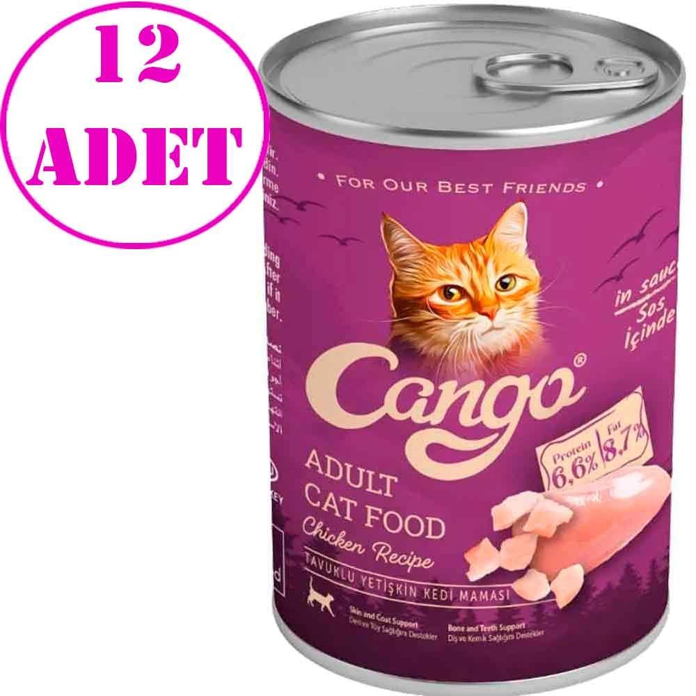 Cango Tavuklu Kedi Konservesi 415 Gr 12 AD 21857003 Amazon Pet Center