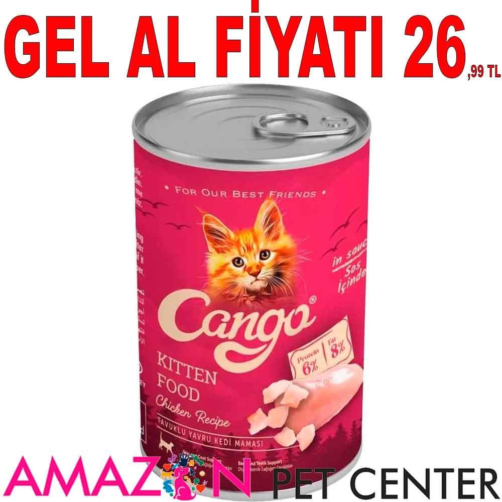 Cango Yavru Kedi Konservesi Tavuklu 415 Gr 20245009 Amazon Pet Center