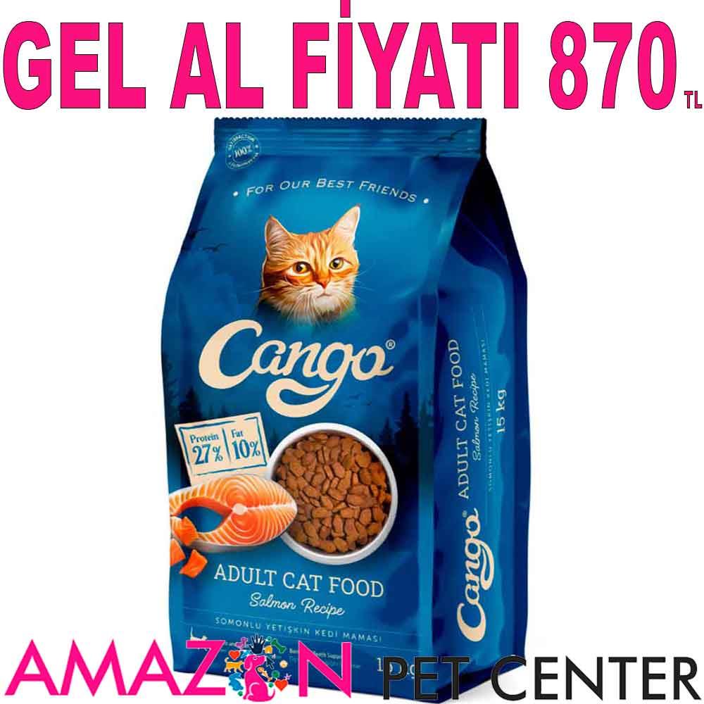 Cango Yetişkin Kedi Maması Somonlu 15 Kg 18140002 Amazon Pet Center