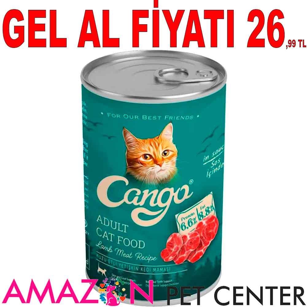 Cango Yetişkin Yaş Kedi Maması Etli 415 Gr 20237004 Amazon Pet Center