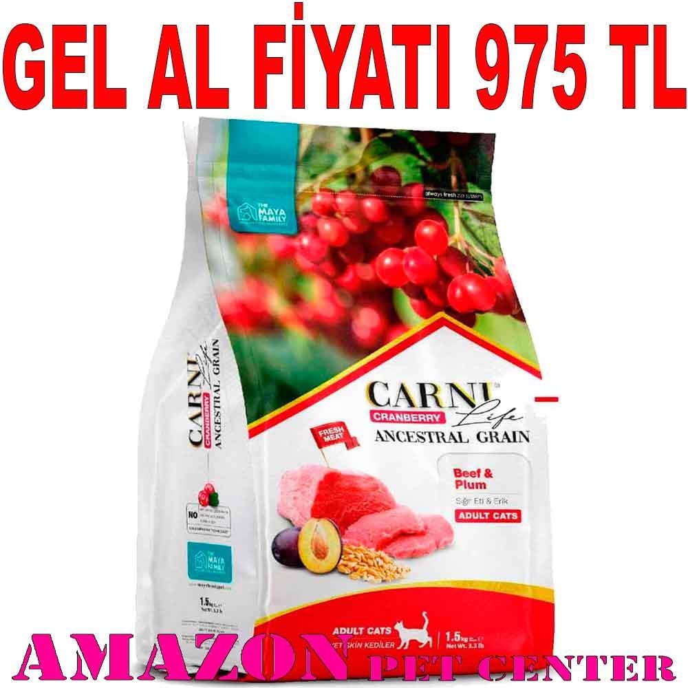 Carni Life Kedi Maması 10 Kg Kızılcık Sığır Eti Erik 8683347070596 Amazon Pet Center