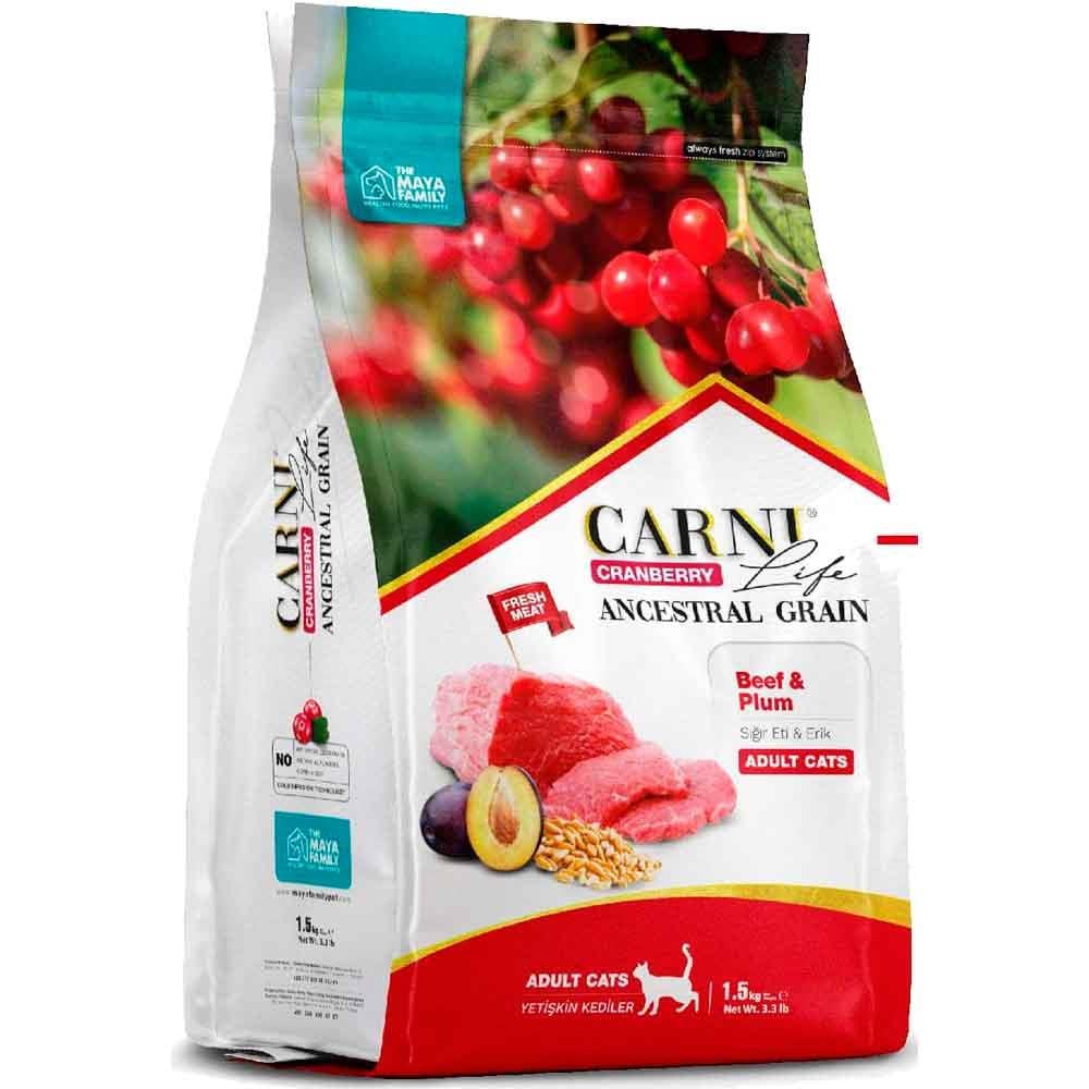 Carni Life Kedi Maması 10 Kg Sığır Eti Erik Kızılcık 8683347070596 Amazon Pet Center